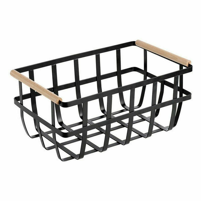Coș Multifuncțional Confortime Negru 36 x 22 x 15,5 cm (6 Unități)