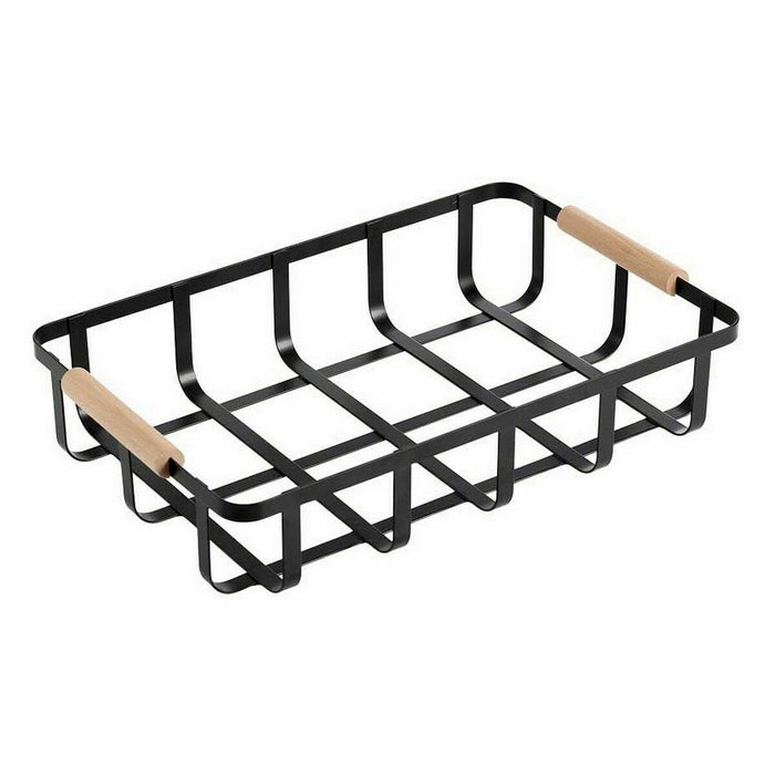 Coș Multifuncțional Confortime Negru 36 x 24,3 x 8 cm (6 Unități)