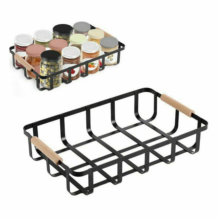 Coș Multifuncțional Confortime Negru 36 x 24,3 x 8 cm (6 Unități)