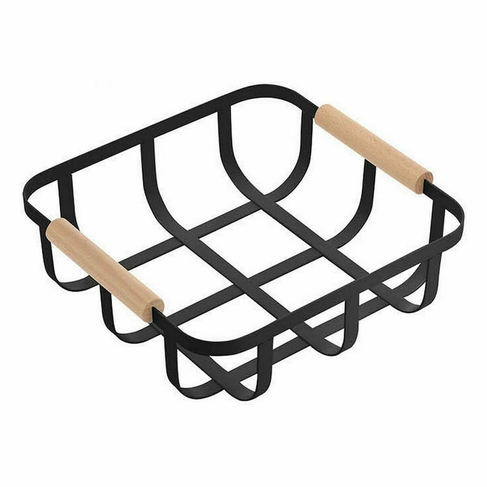 Coș Multifuncțional Confortime Negru 23 x 23 x 8 cm (6 Unități)