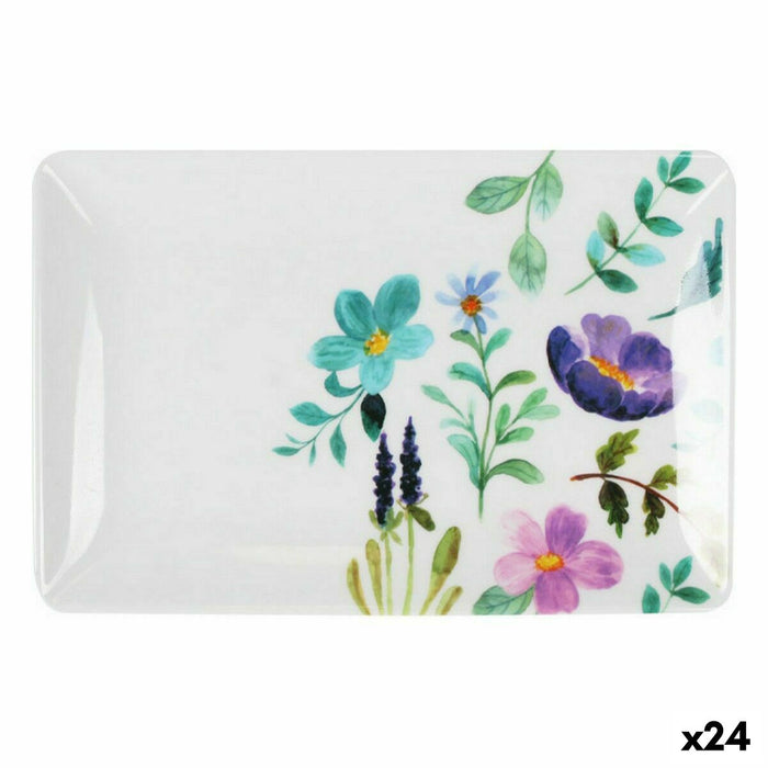 Tavă pentru gustari La Mediterránea Sakura Melamina Luciu 20 x 13 x 2 cm (24 Unități)