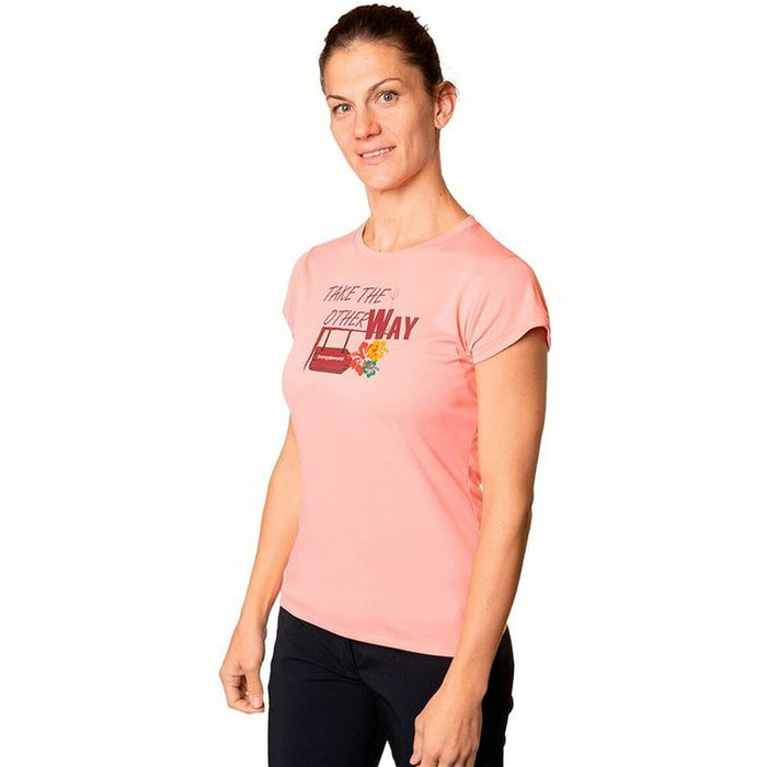 Tricou cu Mânecă Scurtă Femei Trangoworld Myra Roz