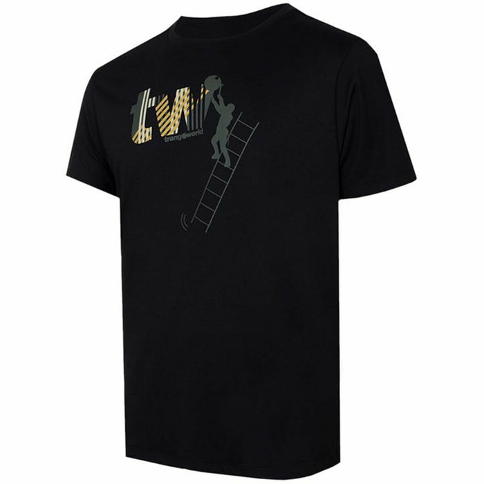Tricou cu Mânecă Scurtă Bărbați Trangoworld Konak Negru