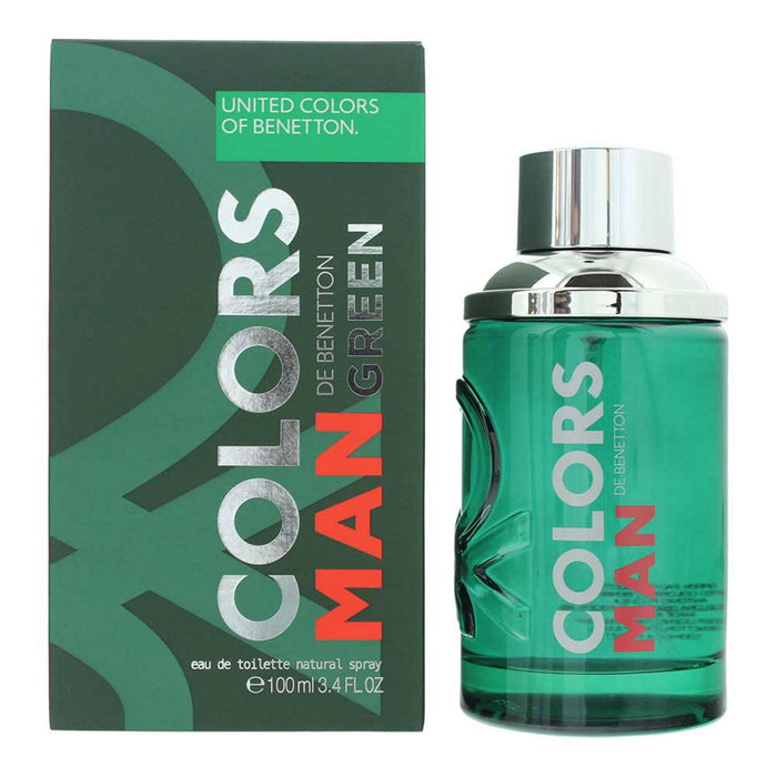 Apă de toaletă Benetton Colors Man Green, pentru bărbați, 100 ml