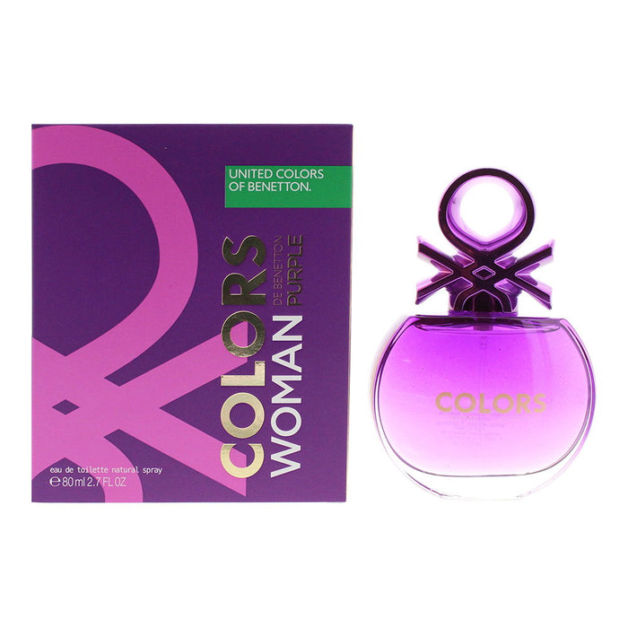 Apă de toaletă Benetton Colors de Benetton Purple, pentru femei, 80 ml