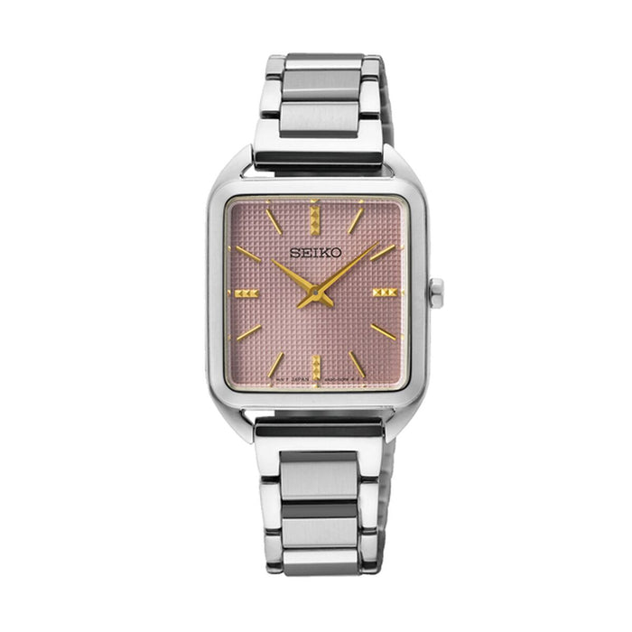 Ceas Bărbați Seiko SWR077P1 Roz Argintiu