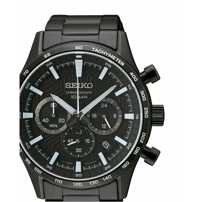 Ceas Bărbați Seiko SSB415P1 Negru