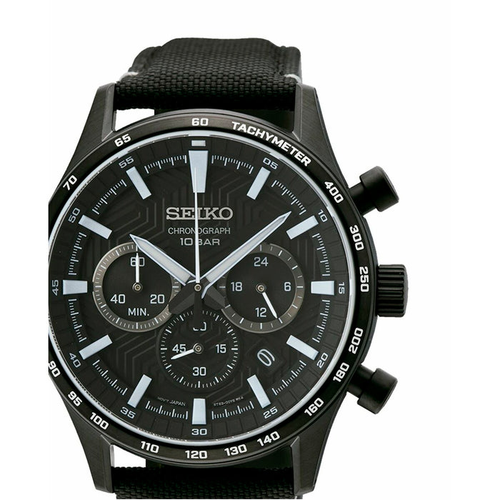 Ceas Bărbați Seiko SSB417P1 Negru