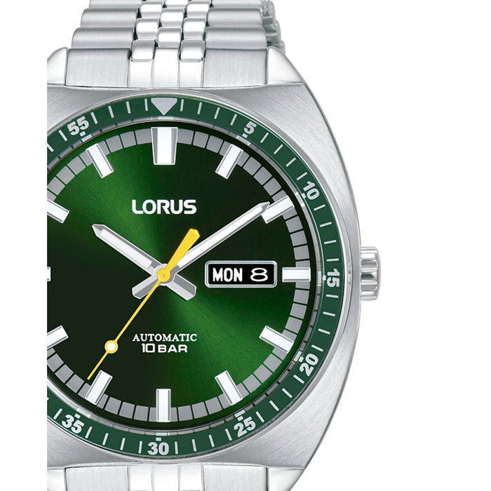 Ceas Bărbați Lorus RL443BX9 Verde Argintiu