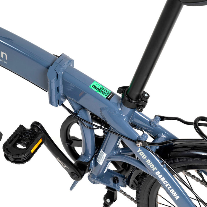 Bicicletă Electrică Youin You-Ride Barcelona 9600 mAh Gri Albastru 20" 250 W 25 km/h