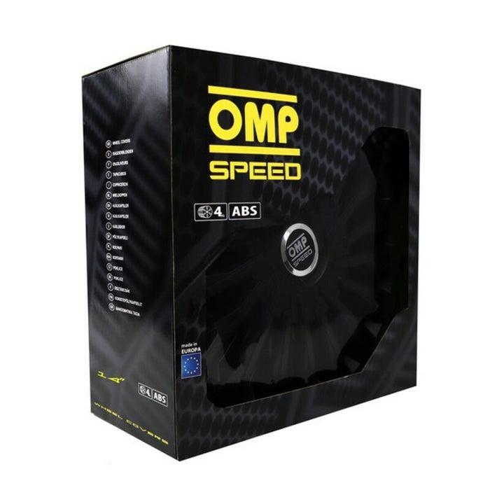 Capac de roată OMP Stinger Speed Negru 14" (4 uds)