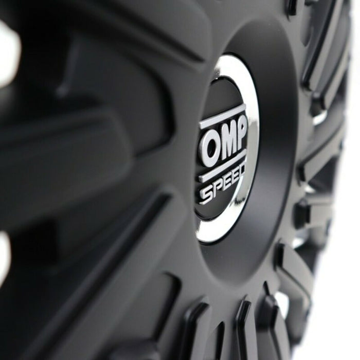Capac de roată OMP Stinger Speed Negru Argintiu 15" (4 uds)