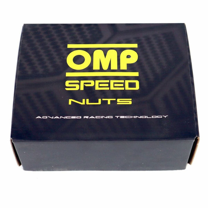 Set Piulițe OMP 7075 M12 x 1,25 40 mm 20 uds Negru