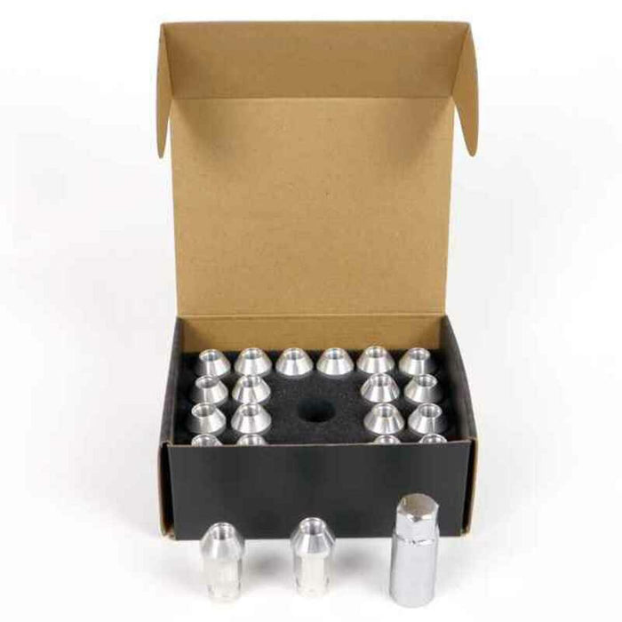 Set Piulițe OMP 7075 40 mm M12 x 1,25 20 uds Argintiu