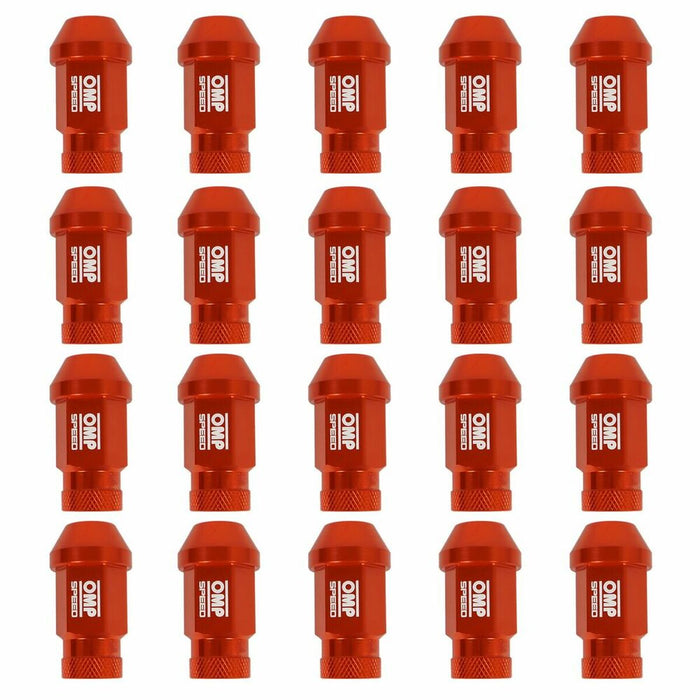 Set Piulițe OMP Portocaliu 40 mm 20 pcs M12 x 1,50