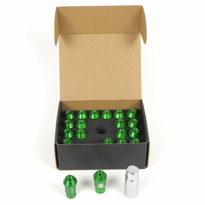 Set Piulițe OMP 7075 40 mm M14 x 1,50 20 uds Verde