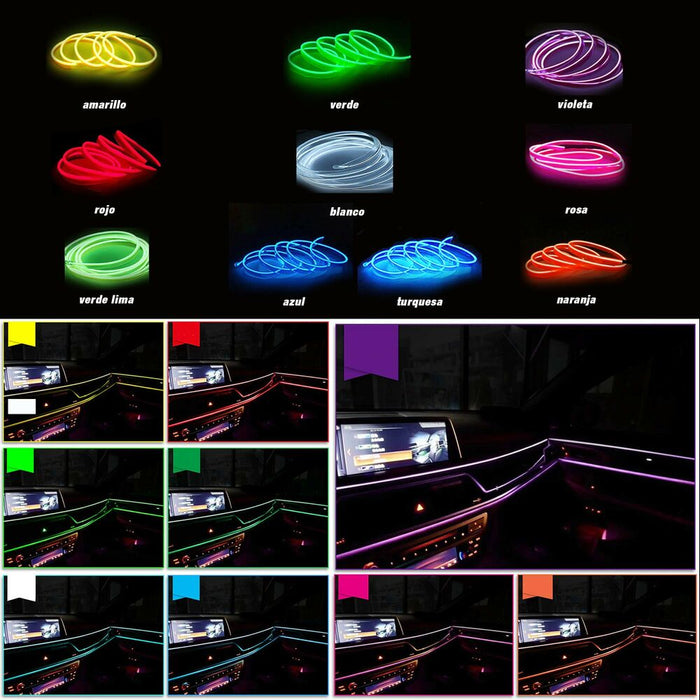 Banda de lumina neon OCC Motorsport 3 m Fibră optică