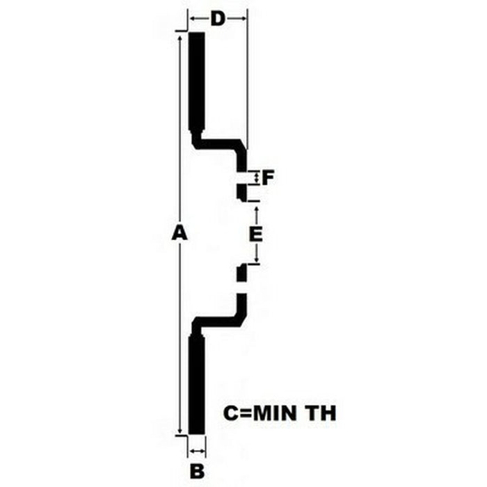 Discuri de frână Black Diamond KBD1863CD Spate Solid Plictisitor