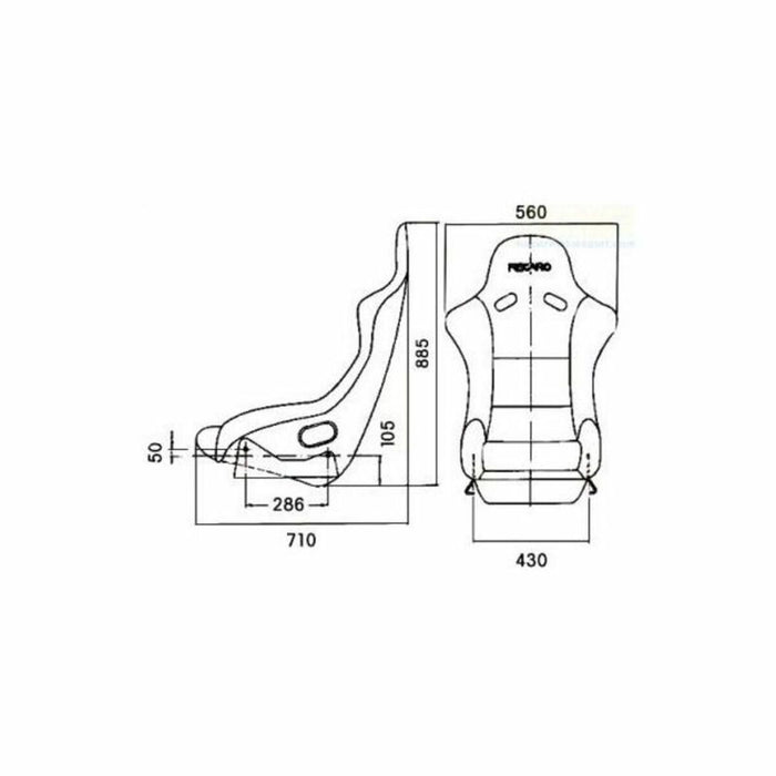 Scaun Recaro RC070770886 Roșu Negru