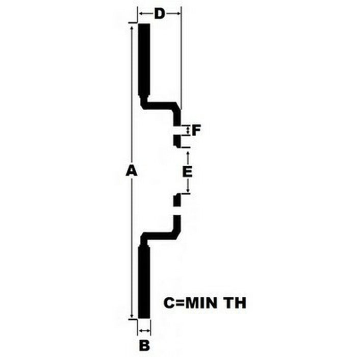 Discuri de frână Black Diamond BDKBD1590CD Frontal Plictisitor