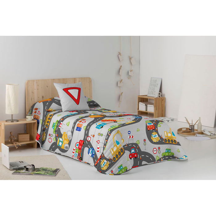 Cuvertură de pat reversibilă Scalextric Cool Kids 180 x 260 cm