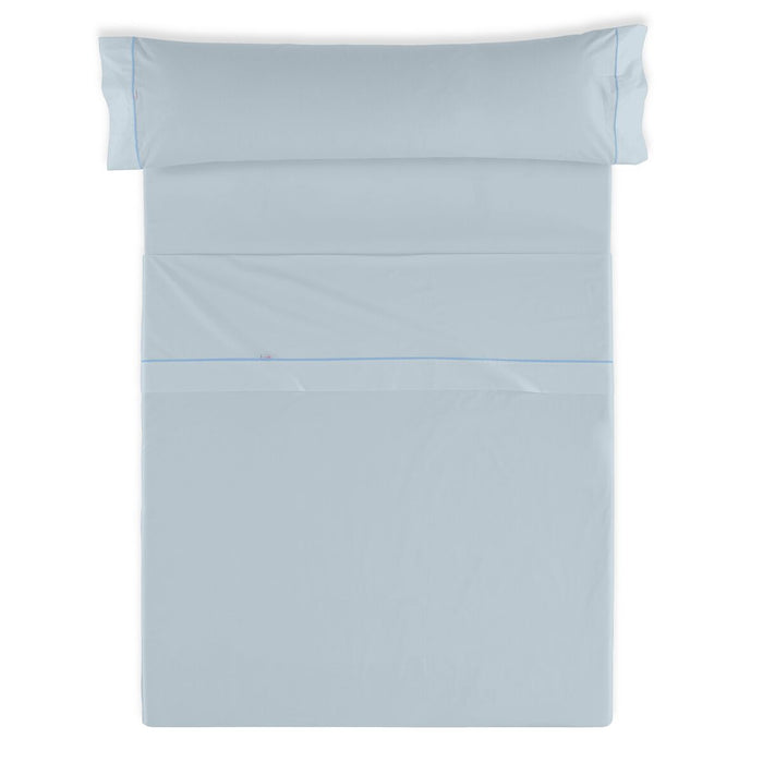 Set de foi Alexandra House Living Albastru Celeste Pat 135/140 3 Piese