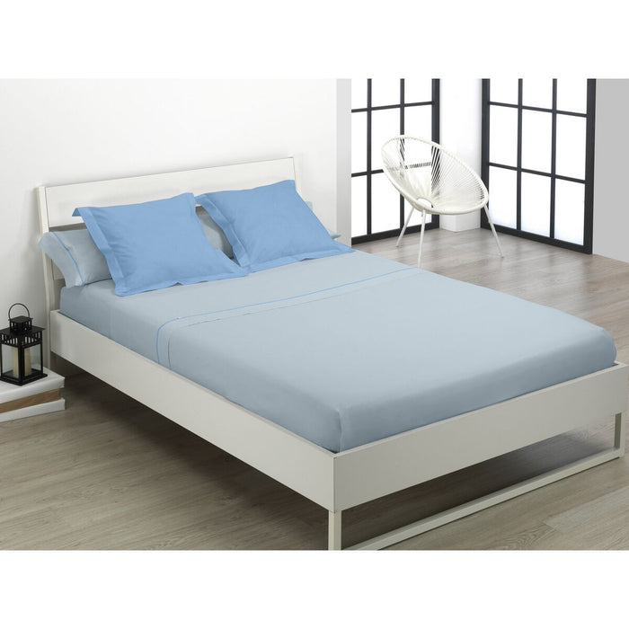 Set de foi Alexandra House Living Albastru Celeste Pat 150 3 Piese