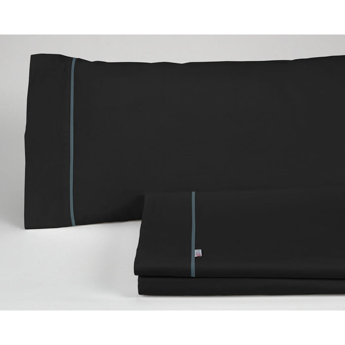 Set de foi Alexandra House Living Negru Pat 135/140 3 Piese