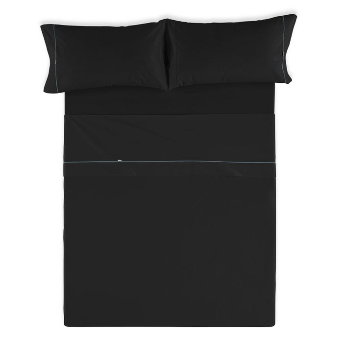 Set de foi Alexandra House Living Negru Pat 160 4 Piese