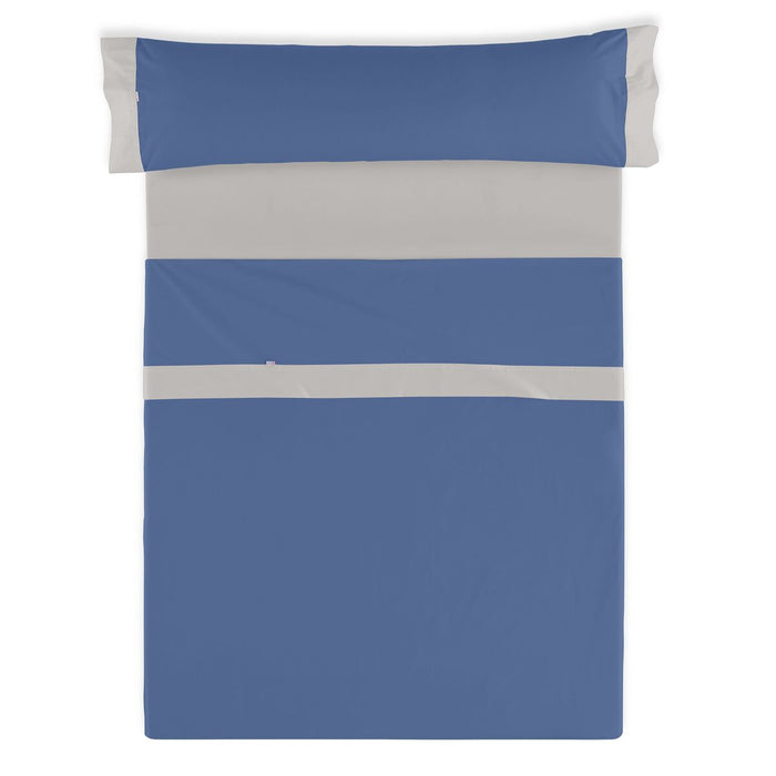 Set de foi Alexandra House Living Albastru Pat 135/140 3 Piese