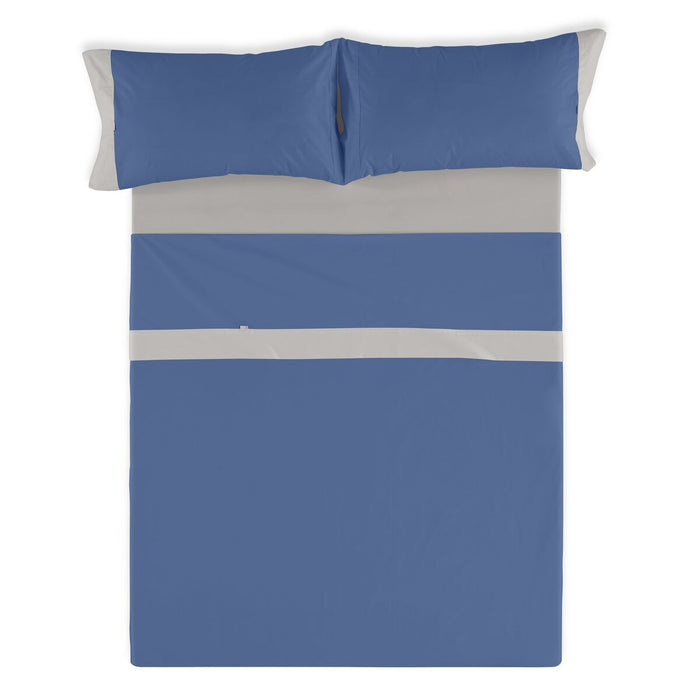 Set de foi Alexandra House Living Albastru Pat 200 4 Piese