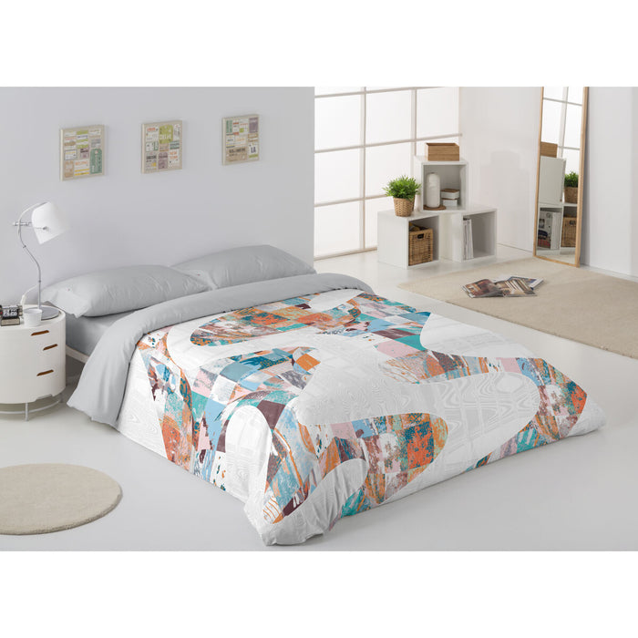Set husă de pătură Alexandra House Living Zig Zag Multicolor Pat 180 4 Piese