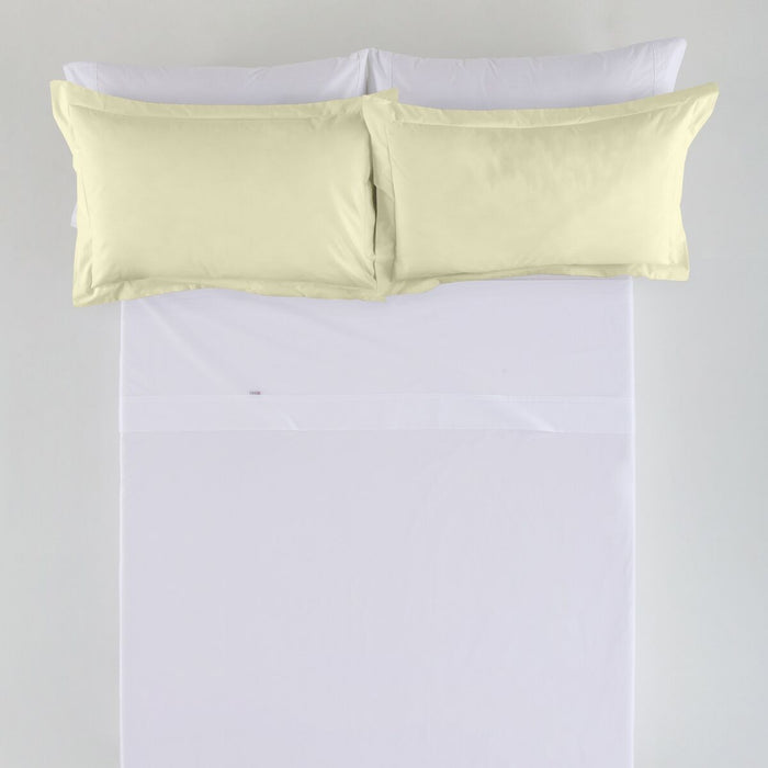 Husă de pernă de canapea Alexandra House Living Fildeș 55 x 55 + 5 cm