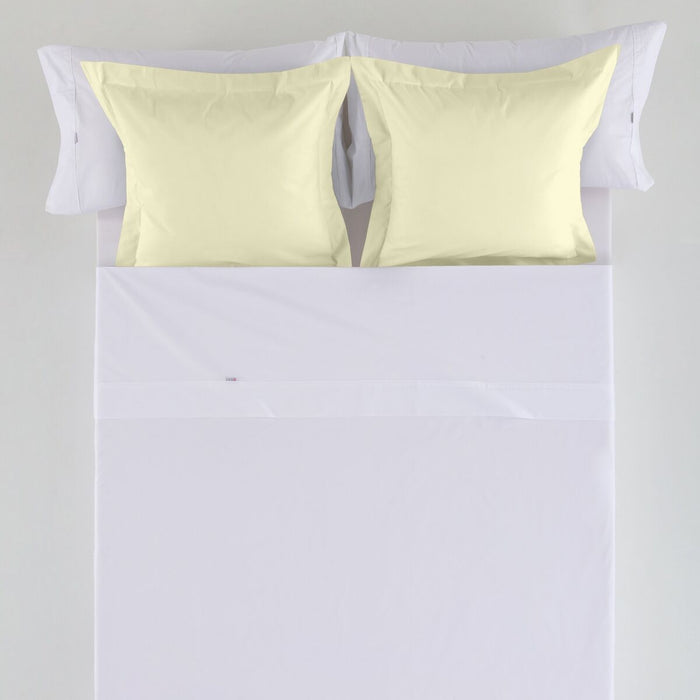 Husă de pernă de canapea Alexandra House Living Fildeș 55 x 55 + 5 cm