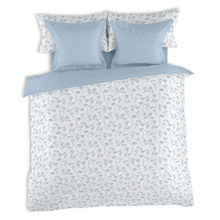 Set husă de pătură Alexandra House Living Paola Albastru Pat 180 6 Piese