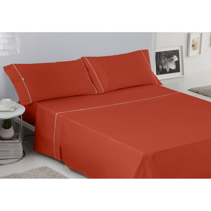 Set de foi Alexandra House Living Lengvai ruda Pat 200 4 Piese