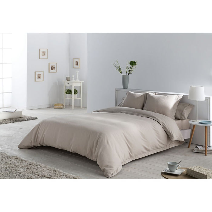 Set husă de pătură Alexandra House Living Bej Pat 90 4 Piese