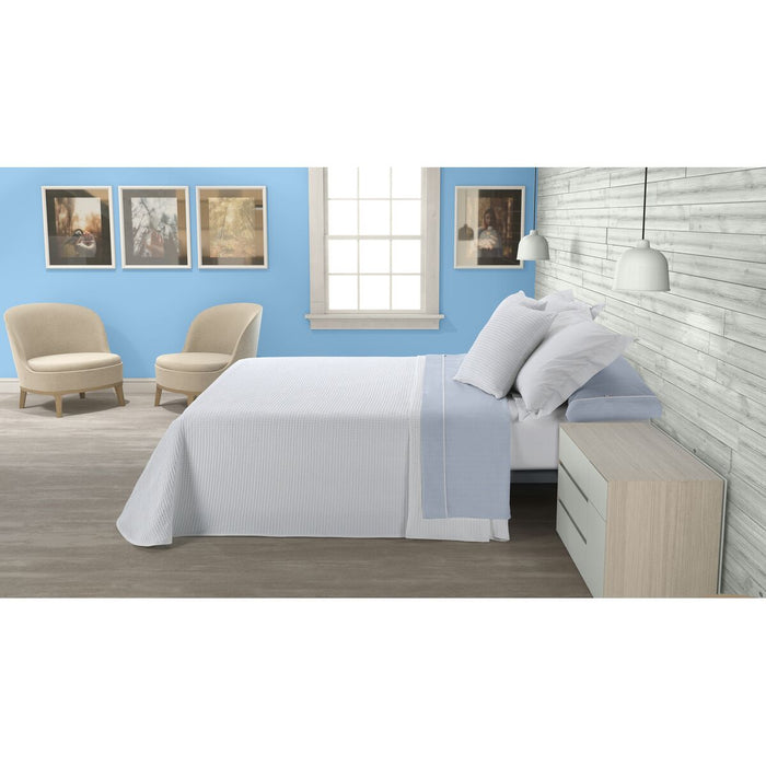 Set de foi Alexandra House Living Greta Albastru Pat 105 3 Piese