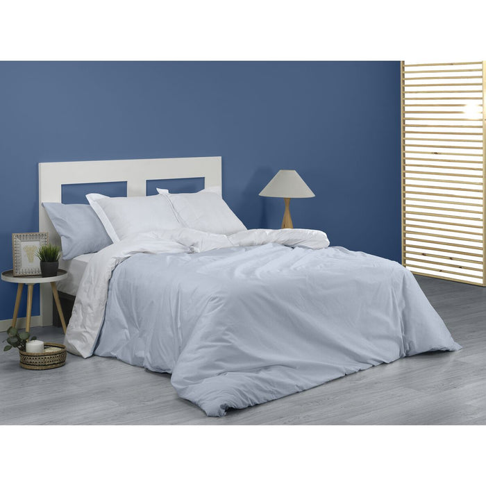 Set husă de pătură Alexandra House Living Greta Albastru Pat 150 2 Piese