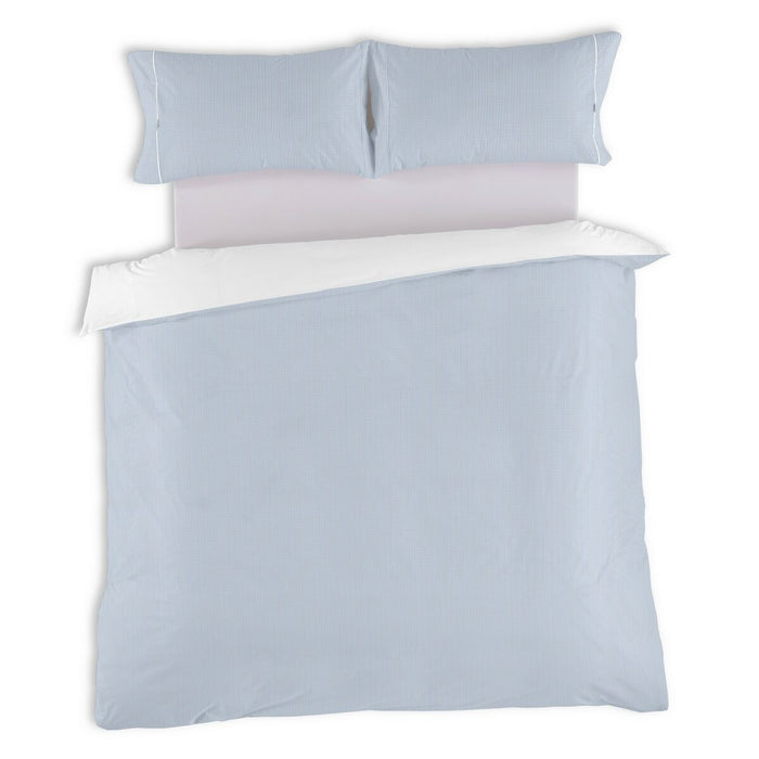 Set husă de pătură Alexandra House Living Greta Albastru Pat 180 3 Piese