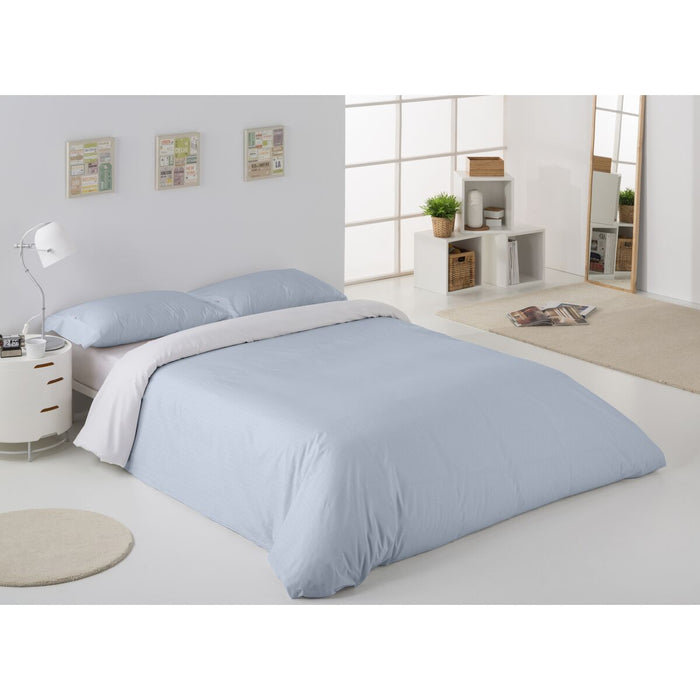 Set husă de pătură Alexandra House Living Greta Albastru Pat 180 3 Piese