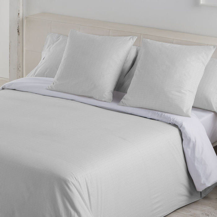 Set husă de pătură Alexandra House Living Greta Gri Perlat Pat 90 2 Piese