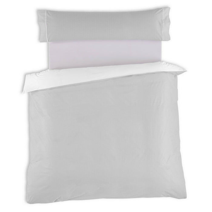 Set husă de pătură Alexandra House Living Greta Gri Perlat Pat 135 2 Piese