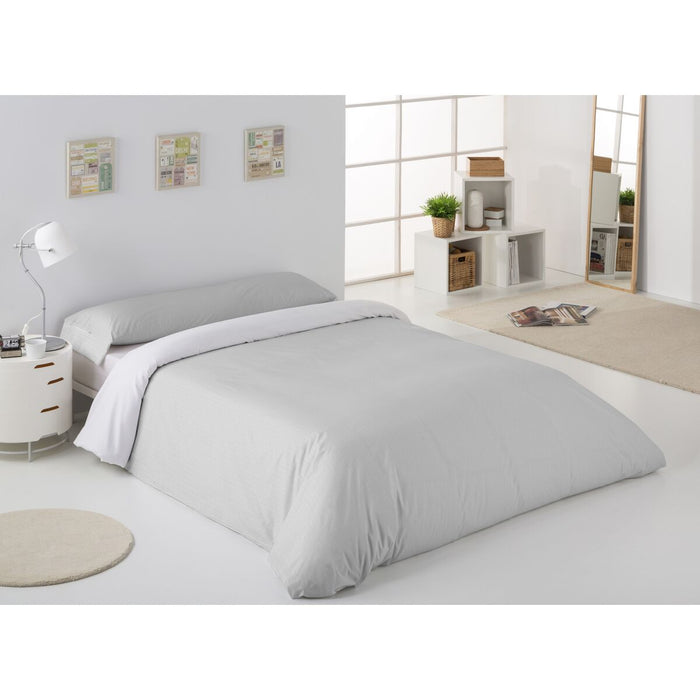 Set husă de pătură Alexandra House Living Greta Gri Perlat Pat 135 2 Piese