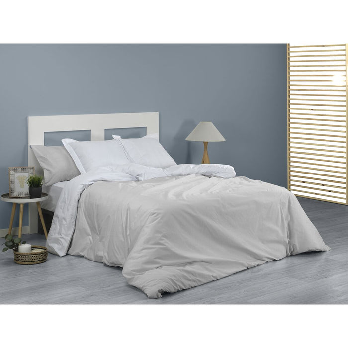 Set husă de pătură Alexandra House Living Greta Gri Perlat Pat 150 2 Piese