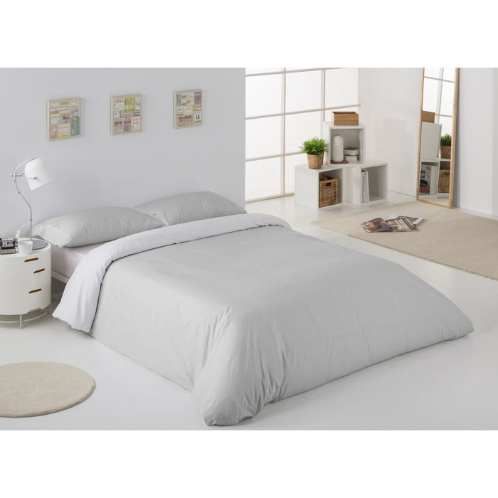Set husă de pătură Alexandra House Living Greta Gri Perlat Pat 180 3 Piese