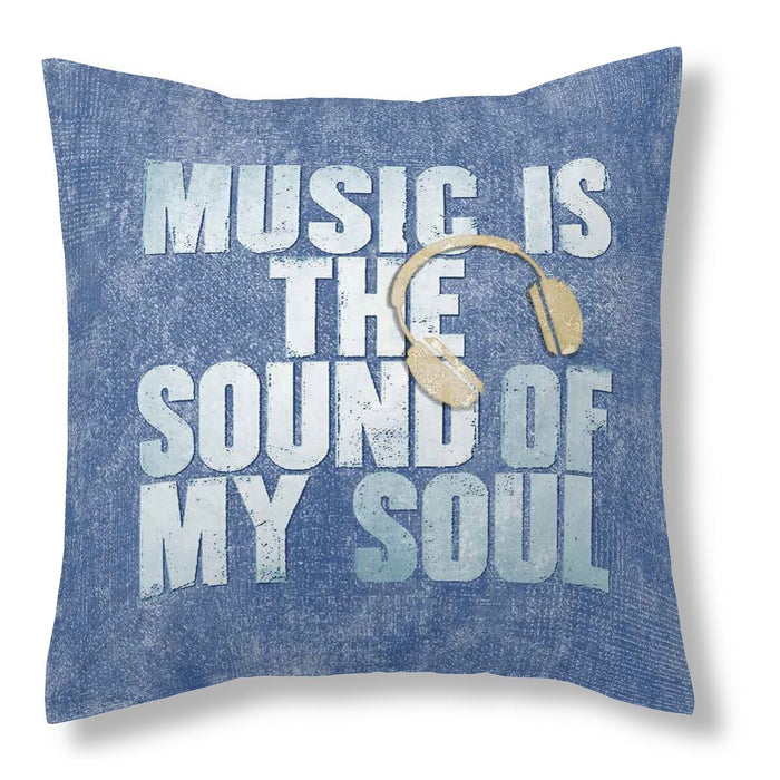 Husă de pernă de canapea Alexandra House Living Music is the sound of my soul 50 x 50 cm