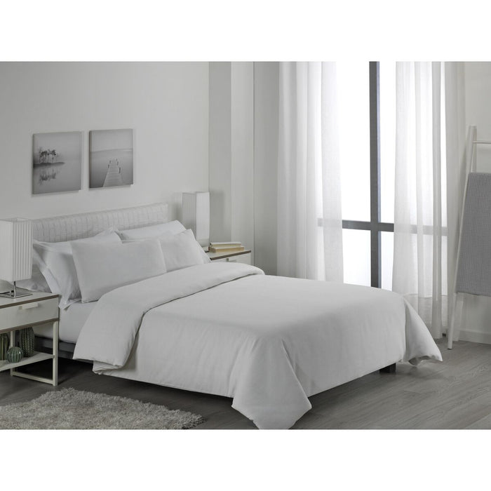 Set husă de pătură Alexandra House Living Lyon Alb Pat 105 4 Piese