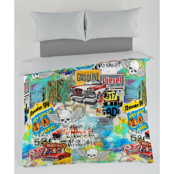 Husă de pilotă Alexandra House Living Rebel Multicolor 140 x 200 cm