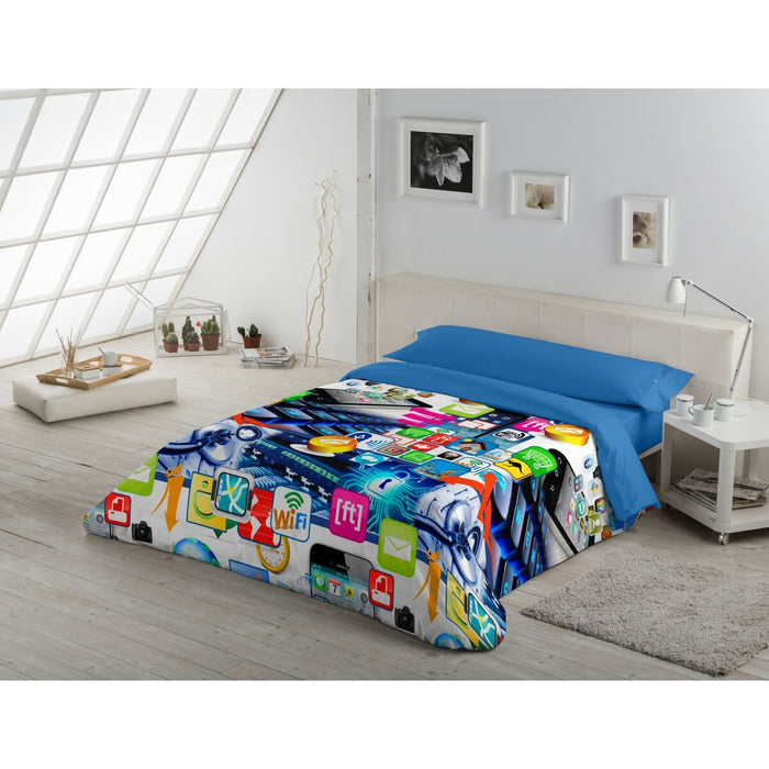 Husă de pilotă Alexandra House Living Net Multicolor 140 x 200 cm